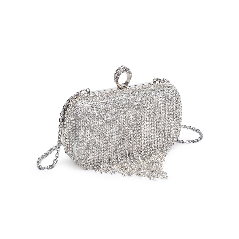 Product Image of Urban Expressions Vivian Evening Bag 840611113566 View 6 | Silver
