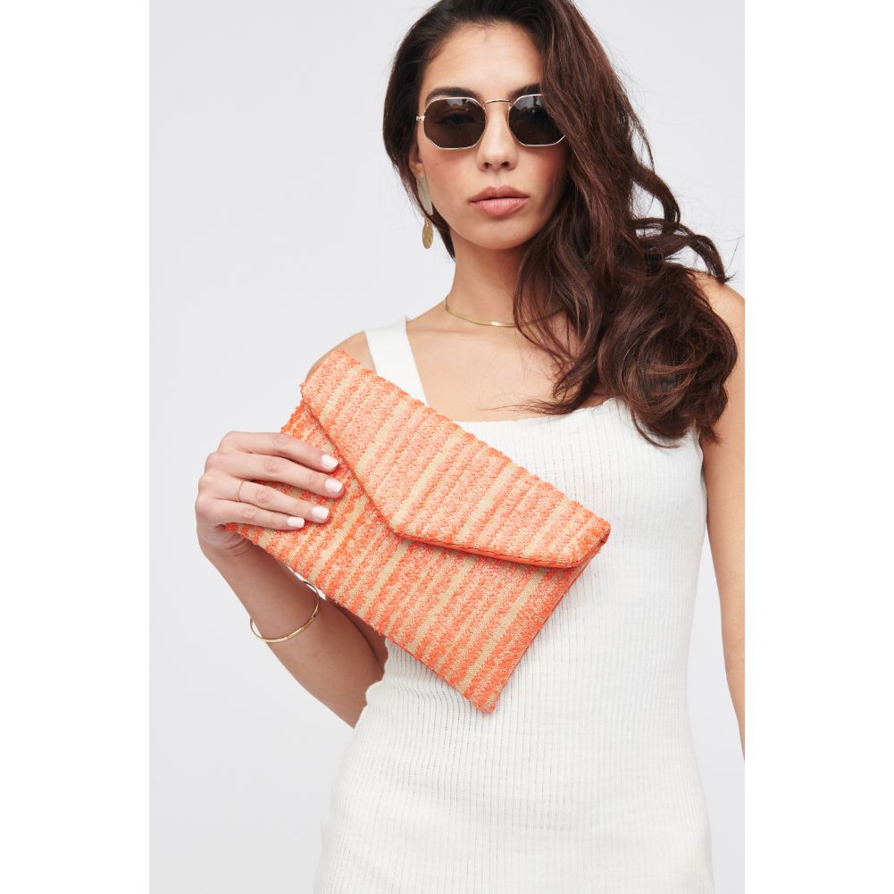 Woman wearing Clementine Urban Expressions Mayotte Clutch 818209017534 View 4 | Clementine