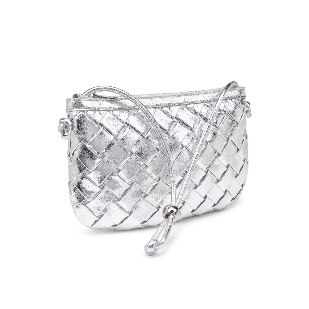 Product Image of Urban Expressions Regina Shoulder Bag 840611123619 View 6 | Silver