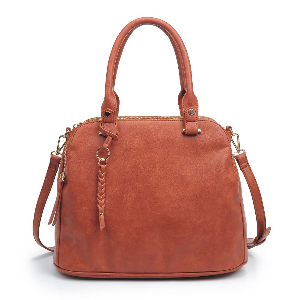 Product Image of Urban Expressions Noreen Satchel 840611185358 View 5 | Rust