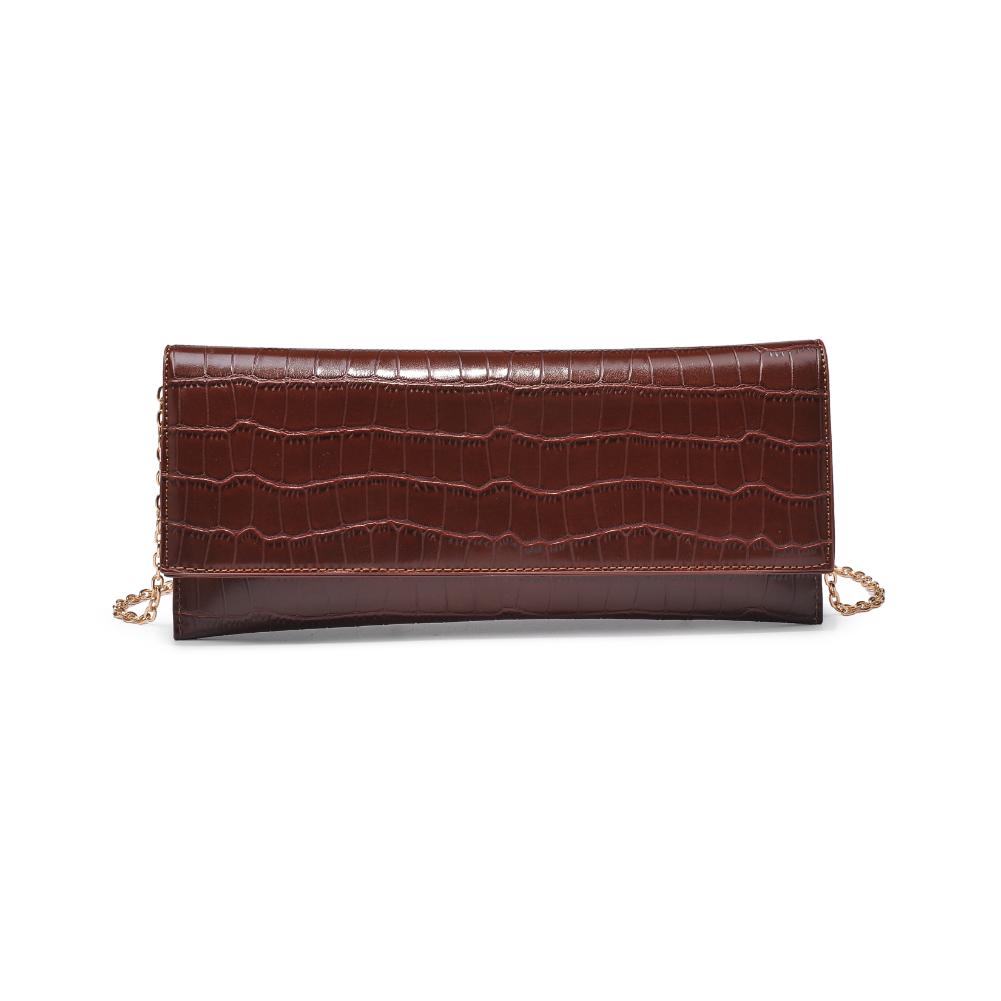 Product Image of Urban Expressions Adelle Clutch 840611139665 View 5 | Chocolate