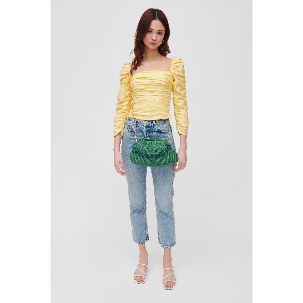 Woman wearing Basil Urban Expressions Solana Clutch 840611105752 View 3 | Basil