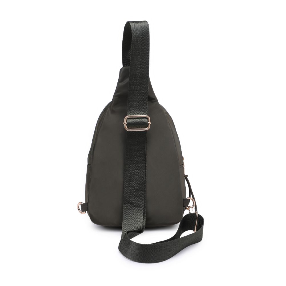 Product Image of Urban Expressions Sid Sling Backpack 840611120687 View 7 | Olive