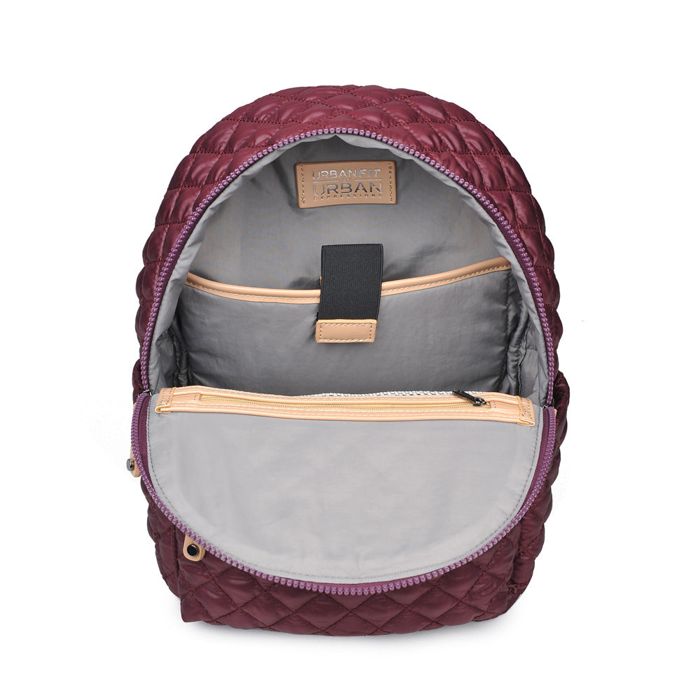 Product Image of Urban Expressions Swish Backpack 840611154620 View 4 | Burgundy