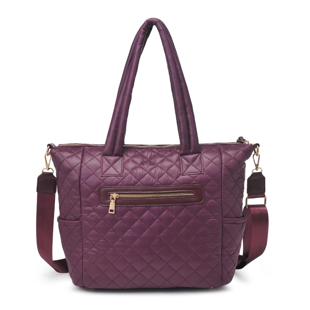 Product Image of Urban Expressions Jayna Tote 840611130549 View 7 | Burgundy