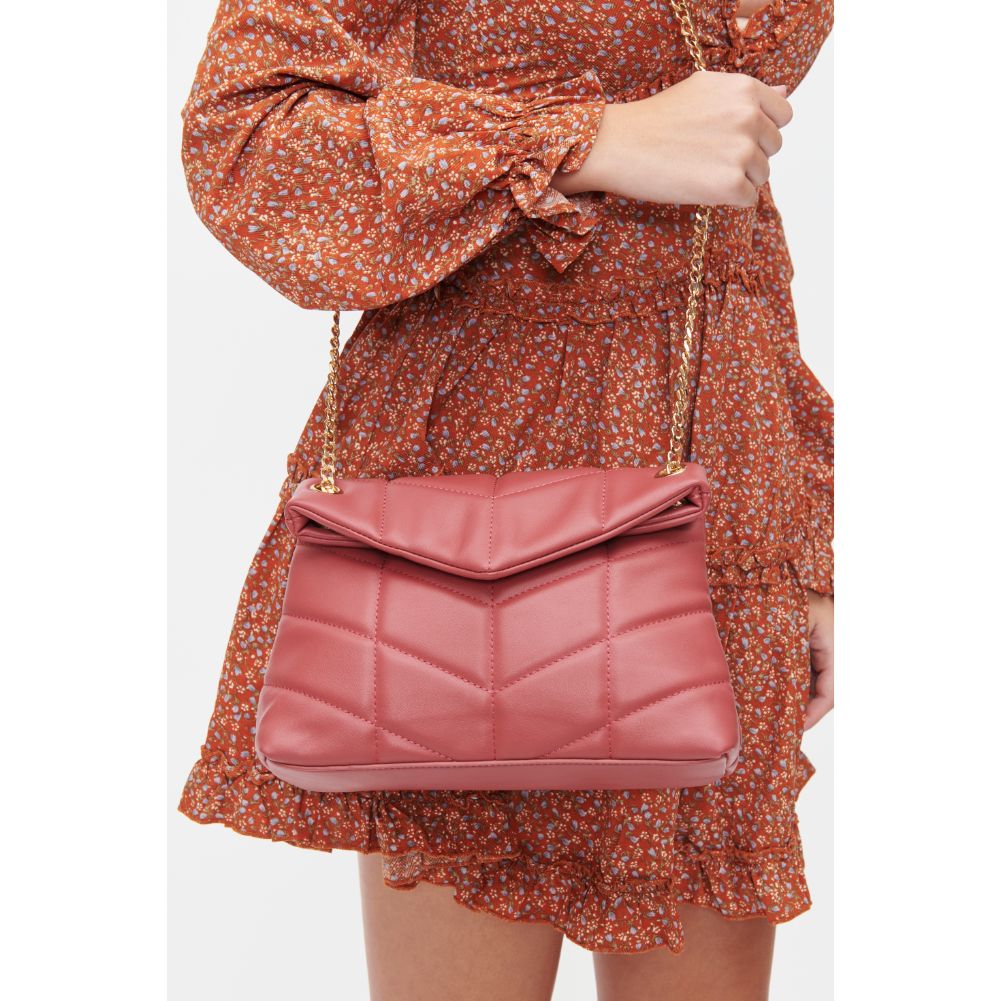 Woman wearing Blush Urban Expressions Delfina Crossbody 818209011679 View 1 | Blush