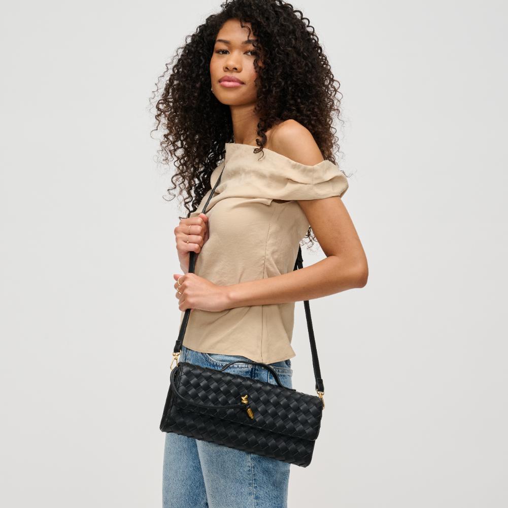 Woman wearing Black Urban Expressions Ada Crossbody 840611137036 View 2 | Black