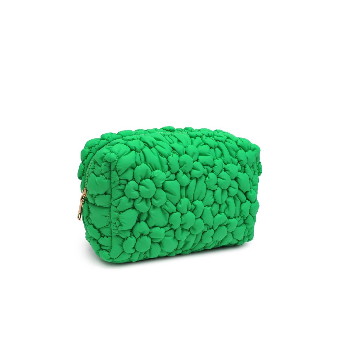 Product Image of Urban Expressions Flora Pop - Nylon Cosmetic Pouch 840611144201 View 6 | Kelly Green