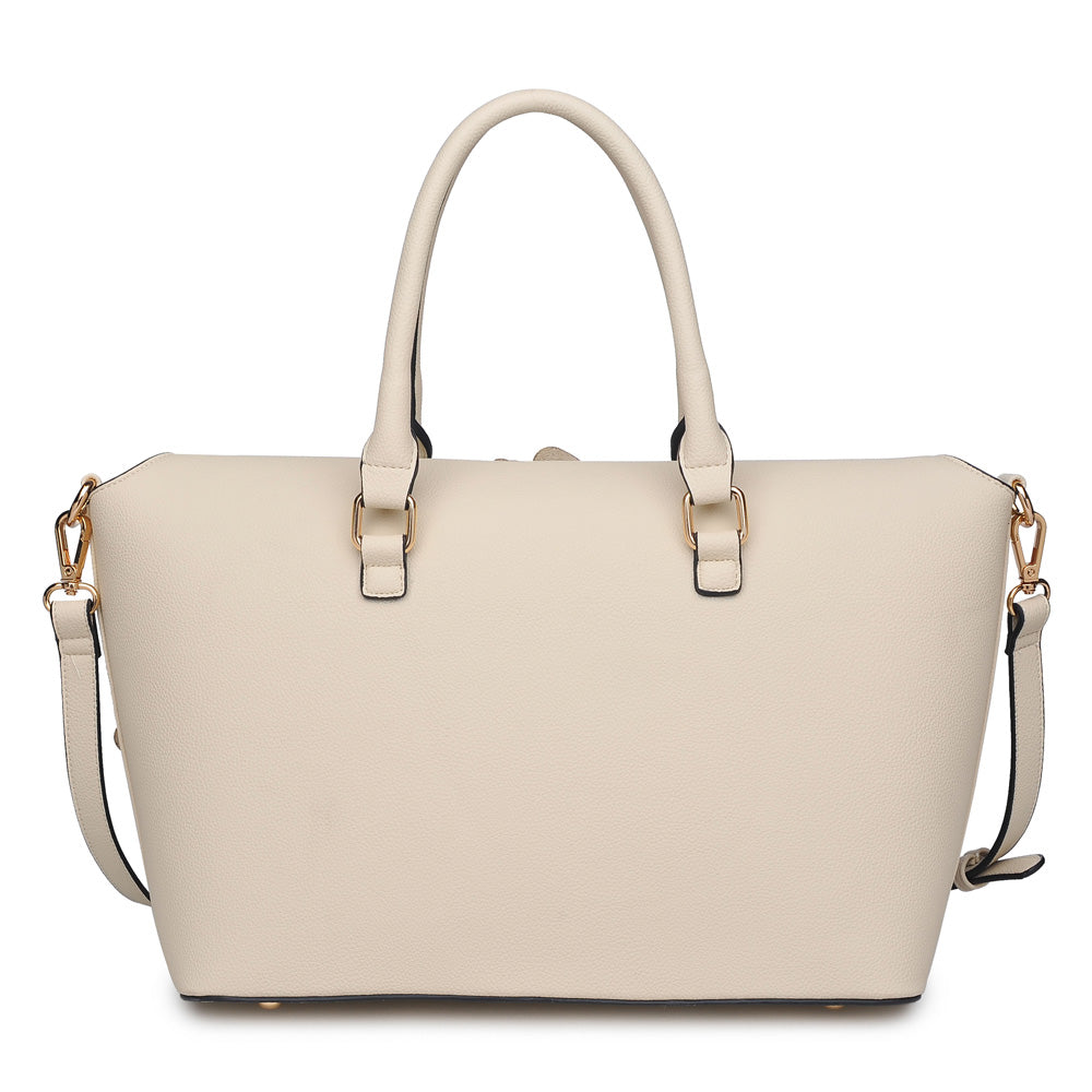 Product Image of Urban Expressions Paris Satchel NA-840611146984 View 3 | Cream