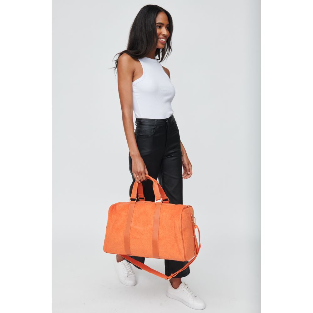 Woman wearing Orange Urban Expressions Perrie Weekender 840611102249 View 2 | Orange