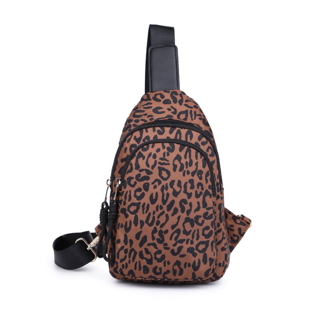 Product Image of Urban Expressions Ace Sling Backpack 840611184191 View 5 | Leopard