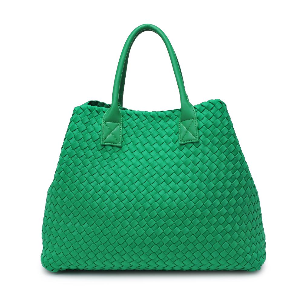 Product Image of Urban Expressions Ithaca - Woven Neoprene Tote 840611107862 View 7 | Kelly Green