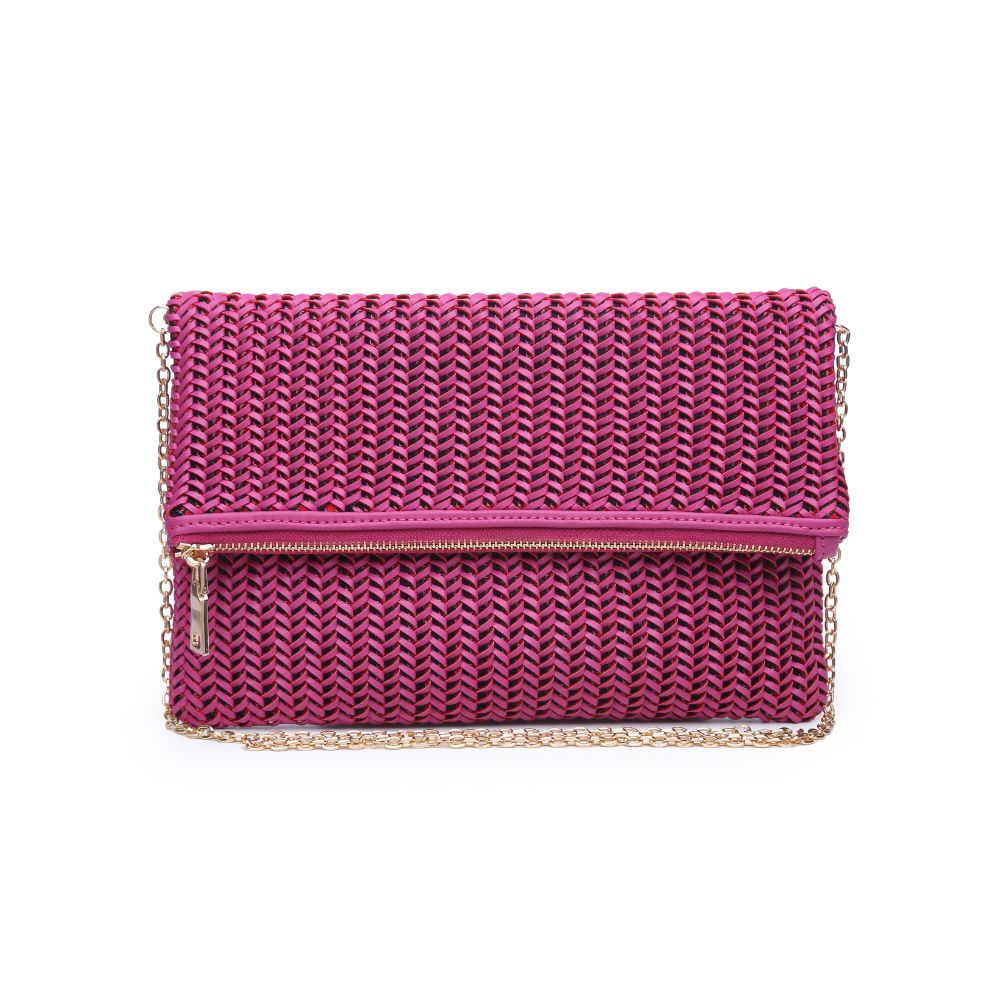 Product Image of Urban Expressions Carrie Clutch 840611170903 View 5 | Fuchsia