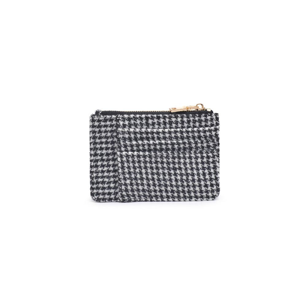 Product Image of Urban Expressions Afina - Houndstooth Card Holder 840611109828 View 7 | Black White