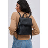 Woman wearing Black Urban Expressions Bianca Backpack 840611113863 View 1 | Black