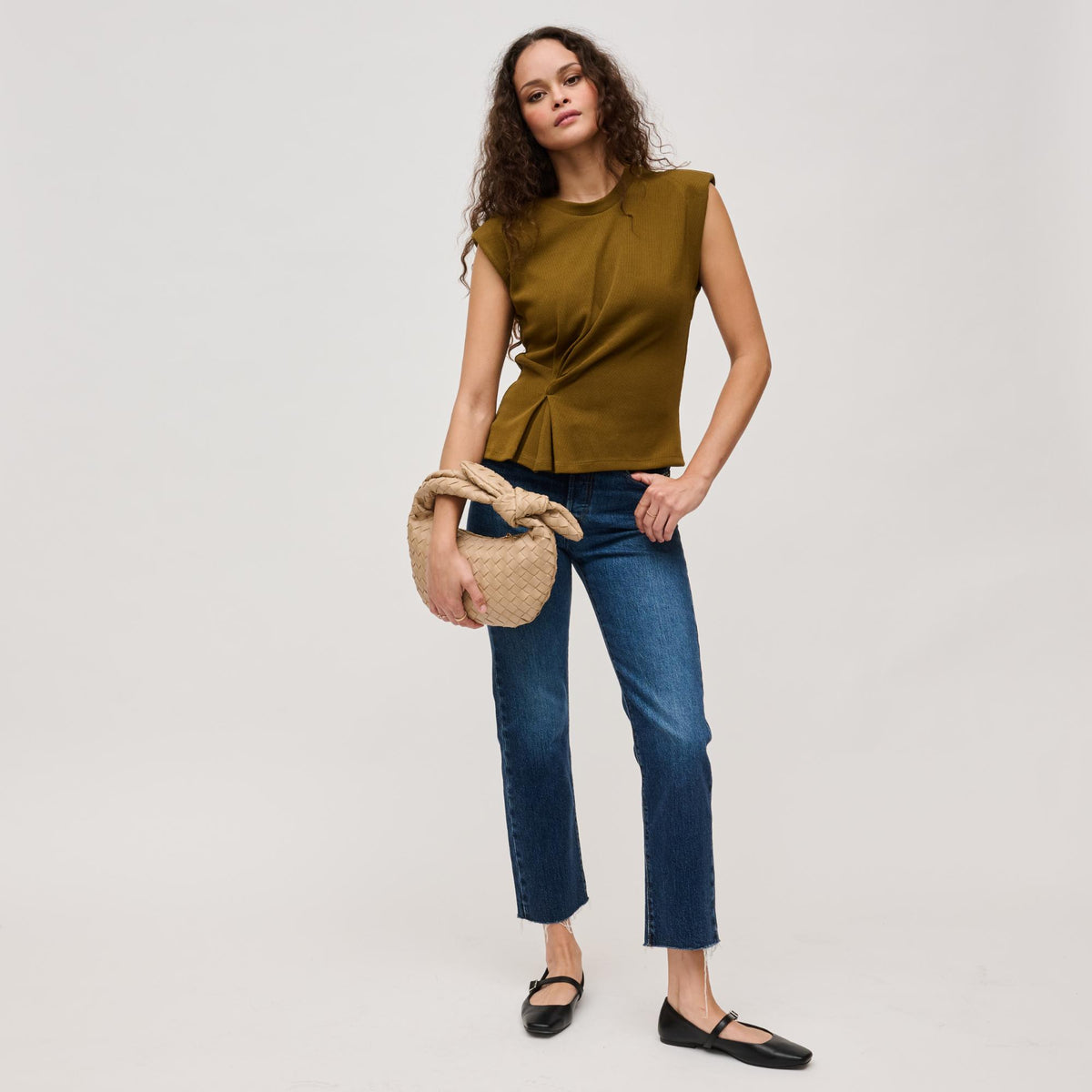 Woman wearing Natural Urban Expressions Lizbeth Clutch 840611127815 View 3 | Natural