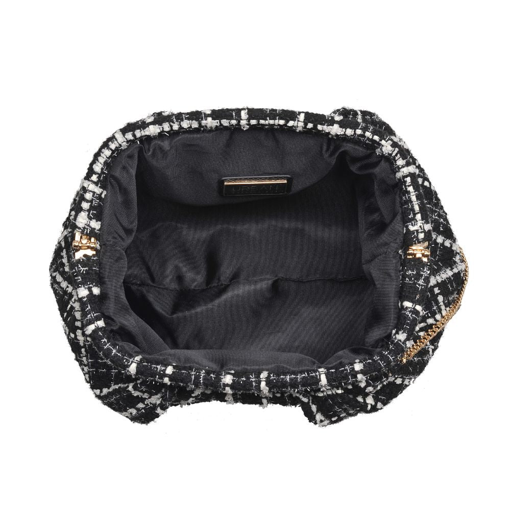 Product Image of Urban Expressions Myra Clutch 840611101082 View 8 | Black White