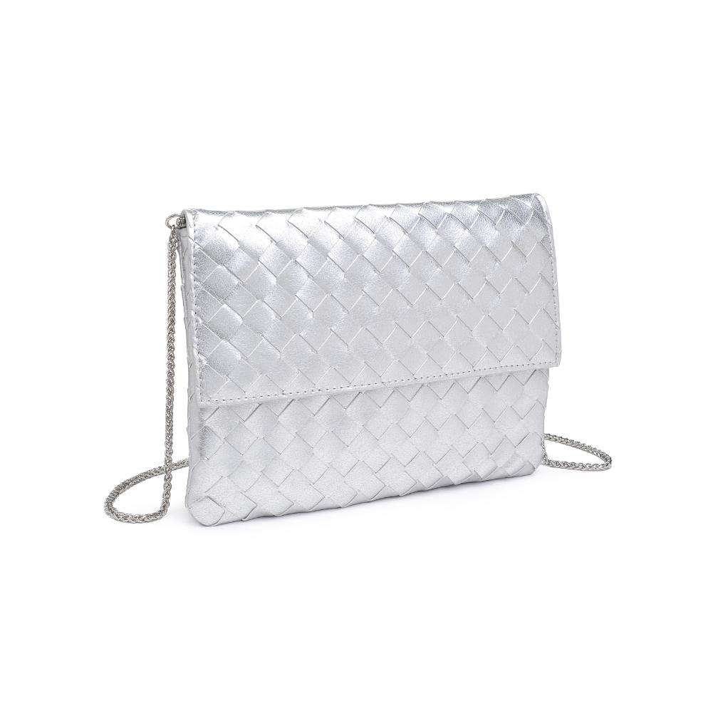 Product Image of Urban Expressions Ivy Clutch 840611133342 View 6 | Silver