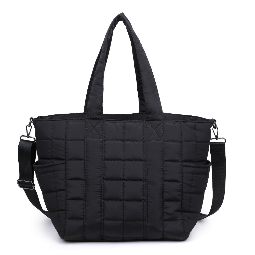 Product Image of Urban Expressions August - Quilted Nylon Tote 840611114457 View 7 | Black