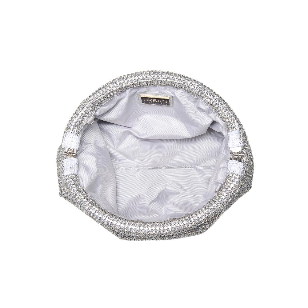 Product Image of Urban Expressions Mariah Evening Bag 840611129949 View 8 | Silver