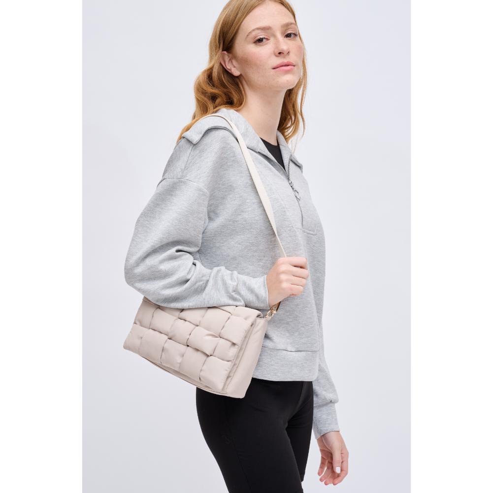 Woman wearing Natural Urban Expressions Rhodes Crossbody 840611131782 View 2 | Natural