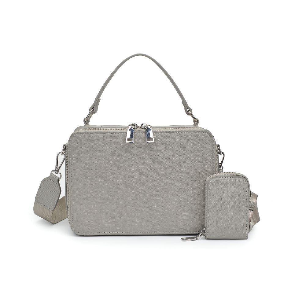 Product Image of Urban Expressions Vicki Crossbody 840611185396 View 5 | Grey