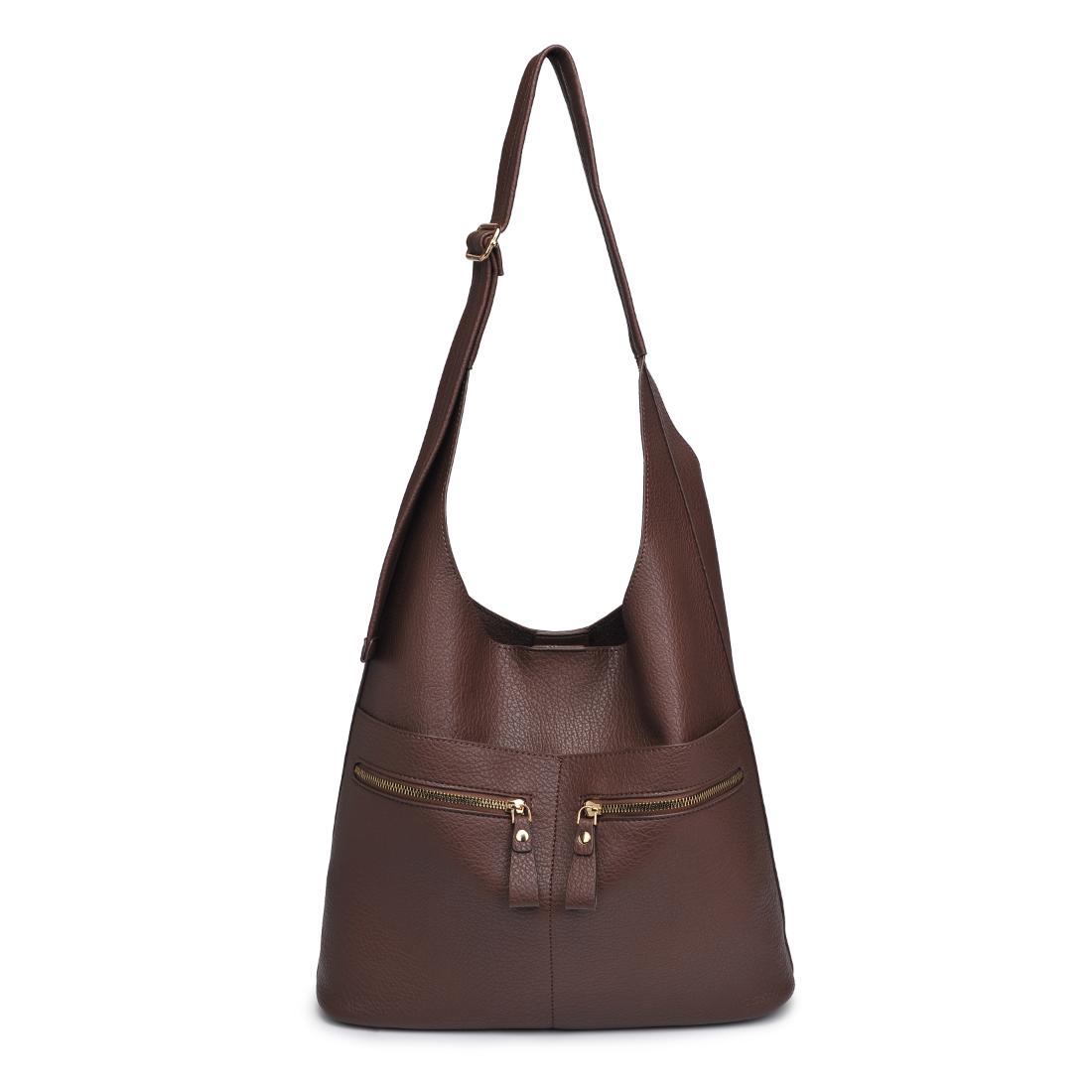 Product Image of Urban Expressions Rhea Hobo 840611145246 View 5 | Chocolate