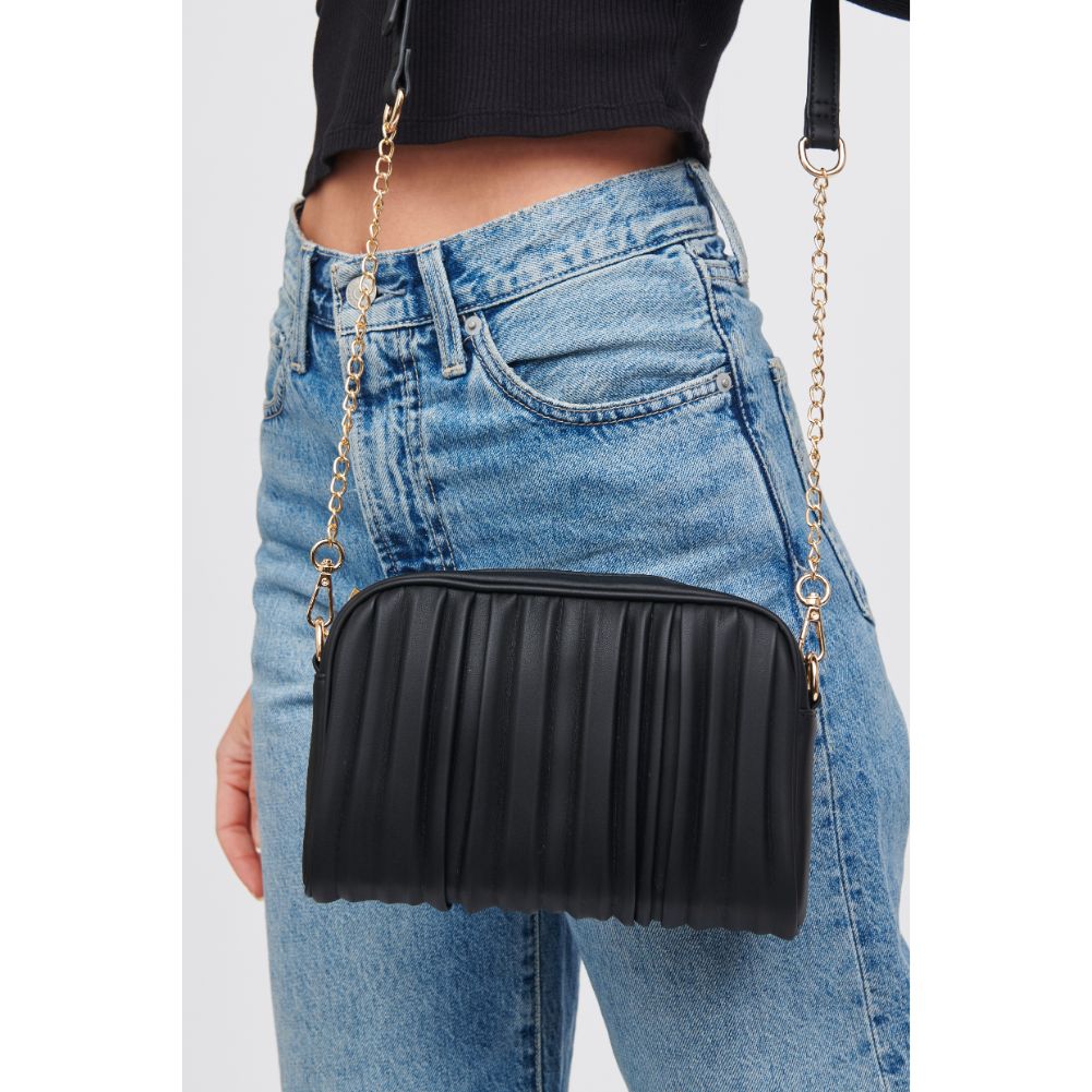 Woman wearing Black Urban Expressions Nadiya Crossbody 818209019668 View 1 | Black