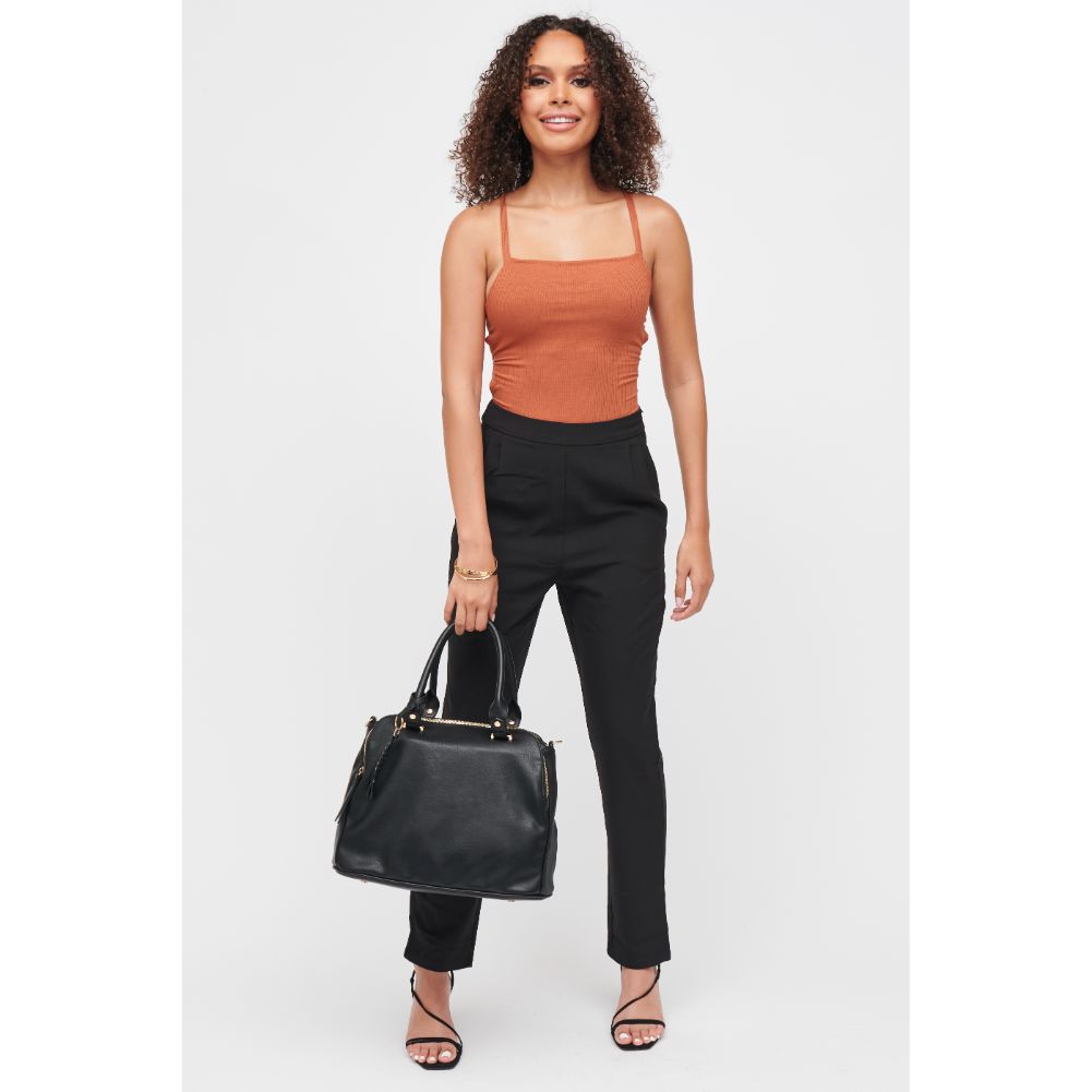 Woman wearing Black Urban Expressions Noreen Satchel 840611185327 View 4 | Black