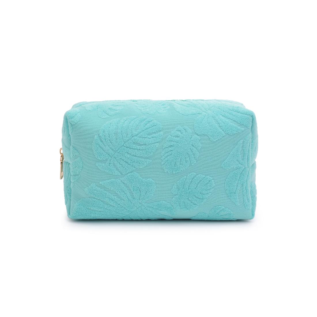 Product Image of Urban Expressions Palm Breeze Cosmetic Pouch 840611195319 View 5 | Seafoam