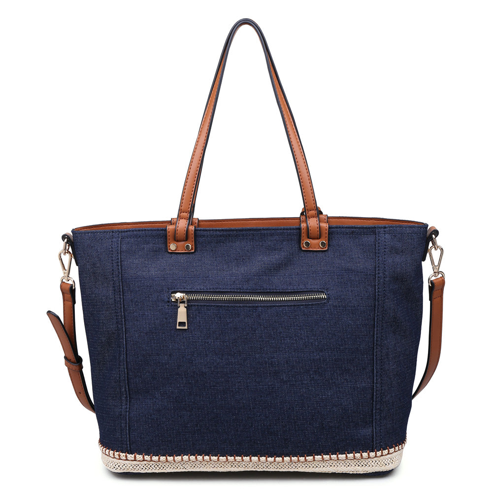 Product Image of Urban Expressions Santorini Tote NA-840611141118 View 3 | Dark Denim