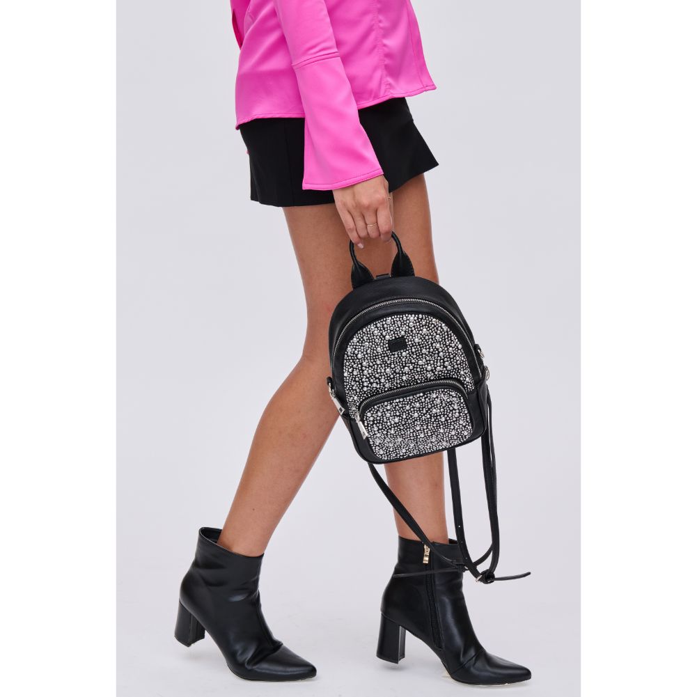 Woman wearing Black Urban Expressions Marlo Backpack 840611114242 View 3 | Black