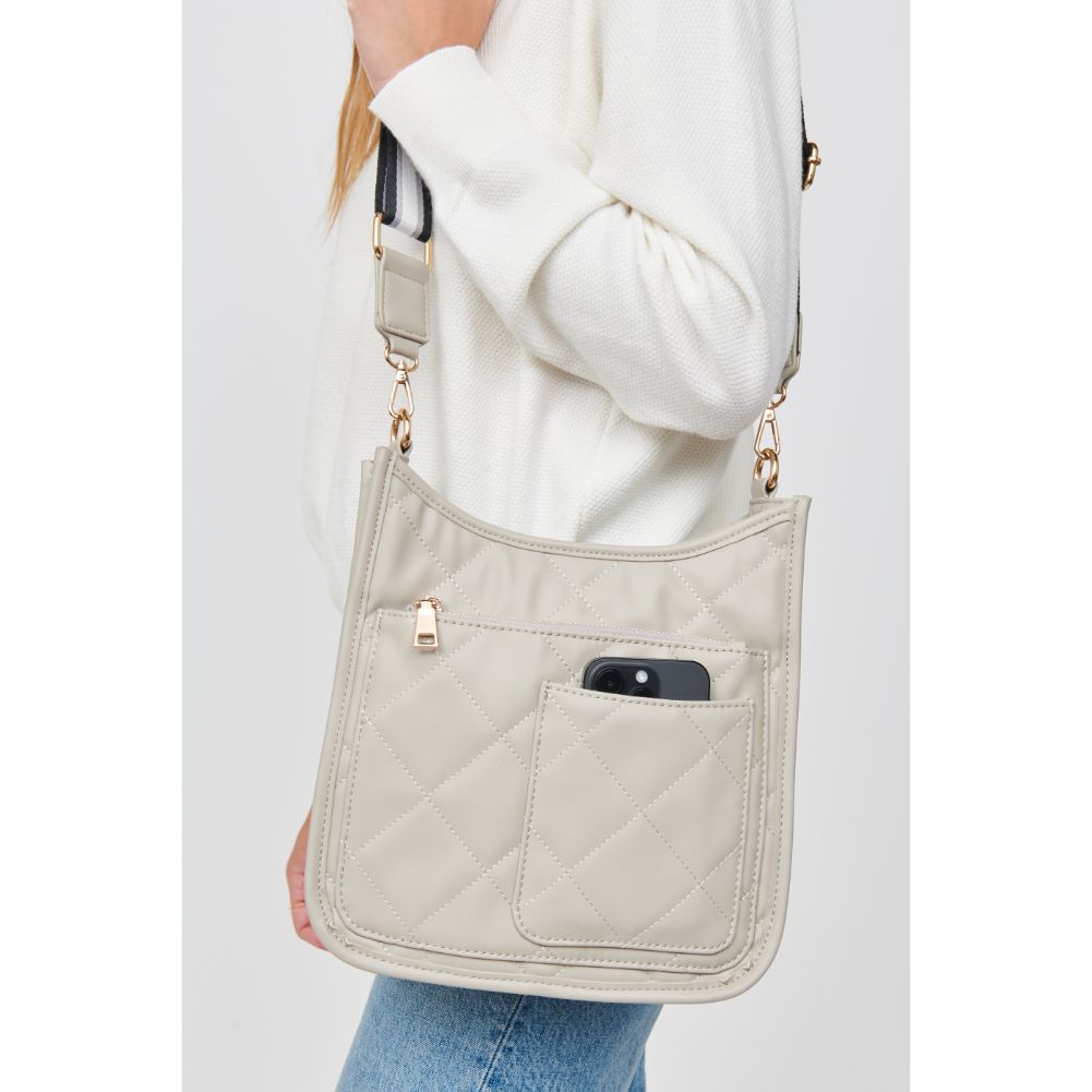 Woman wearing Grey Urban Expressions Harlie Crossbody 840611102737 View 4 | Grey