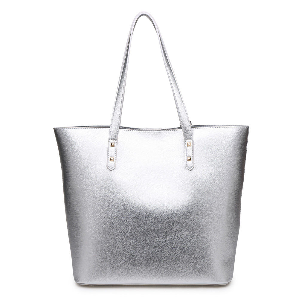 Product Image of Urban Expressions Aubrey Tote NA-840611140890 View 3 | Silver