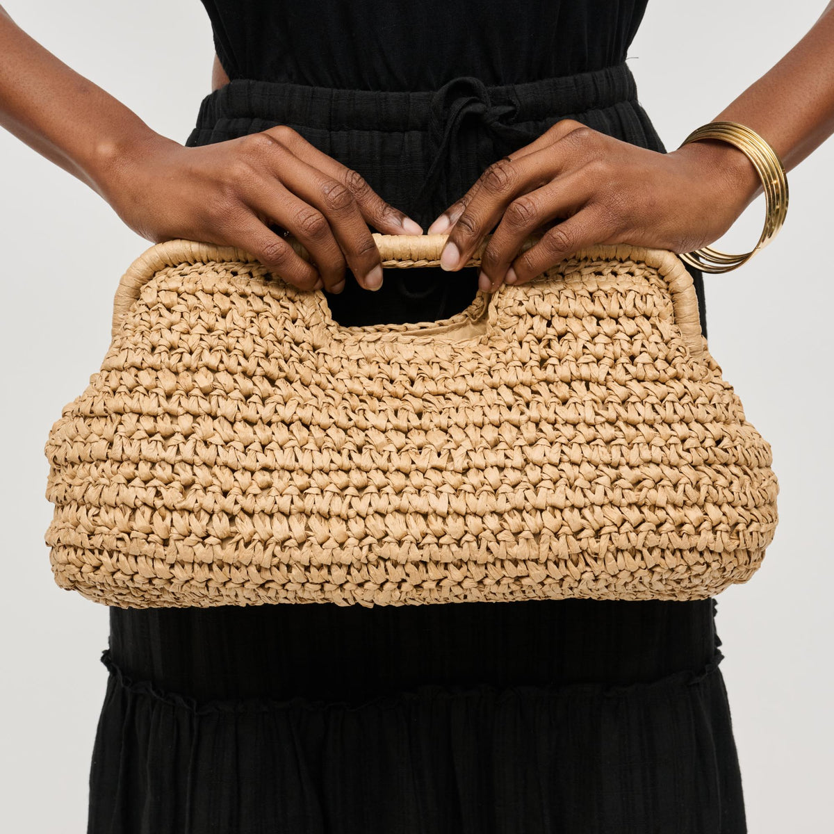 Woman wearing Natural Urban Expressions Lani Clutch 840611151629 View 4 | Natural