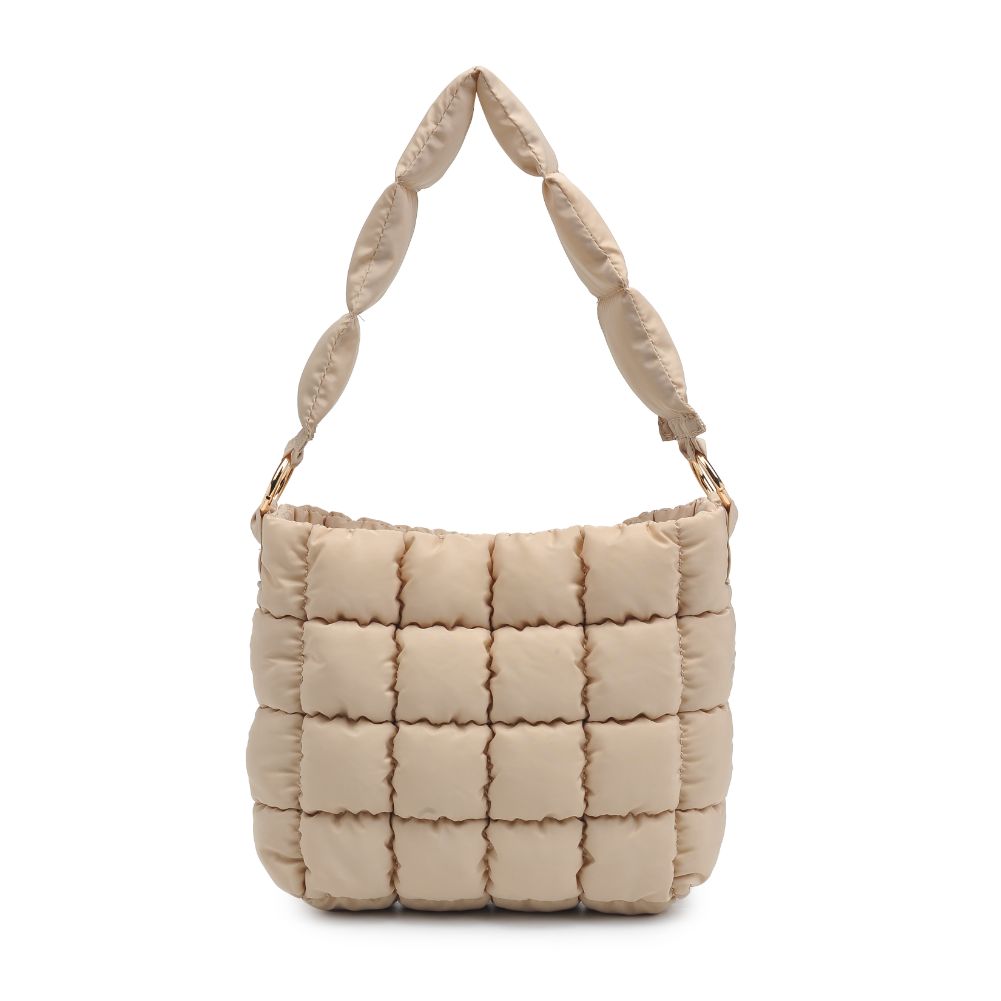 Product Image of Urban Expressions Wylie - Quilted Nylon Hobo 840611108166 View 5 | Natural