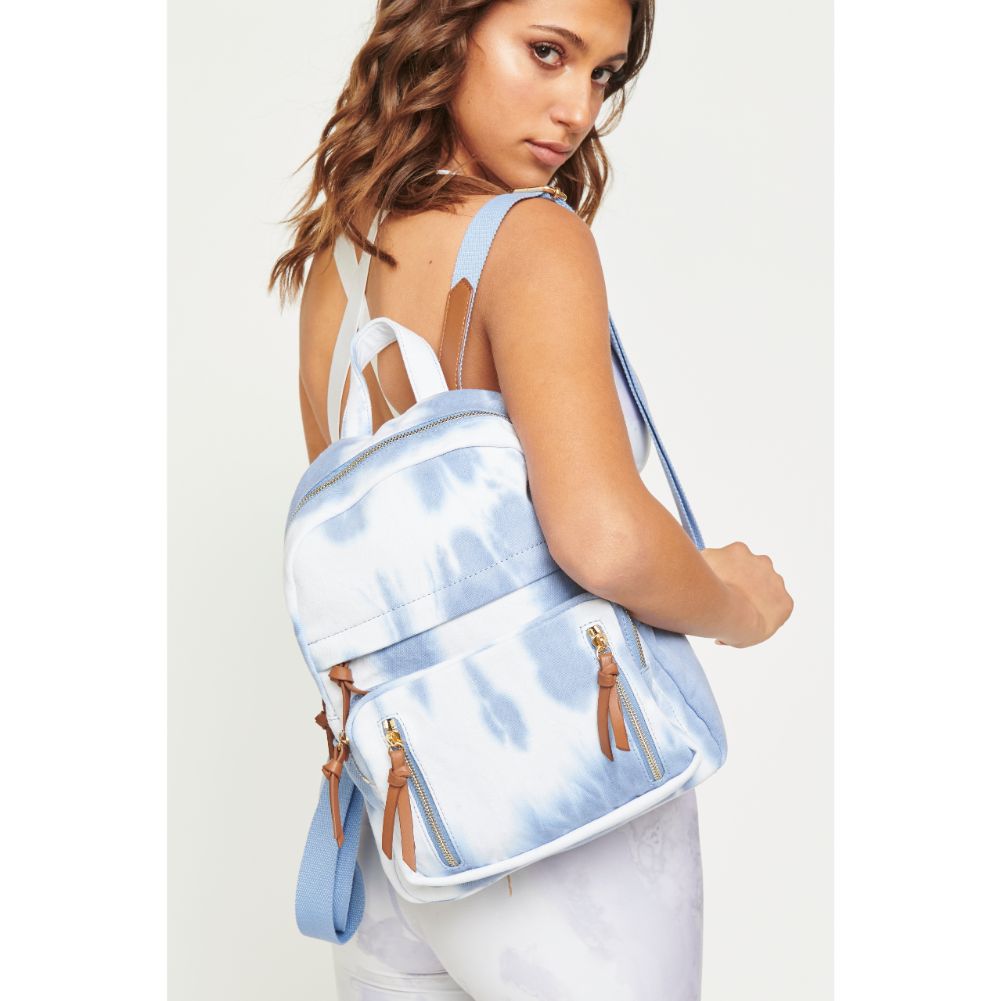 Woman wearing Blue Urban Expressions Opal Backpack 840611180179 View 2 | Blue