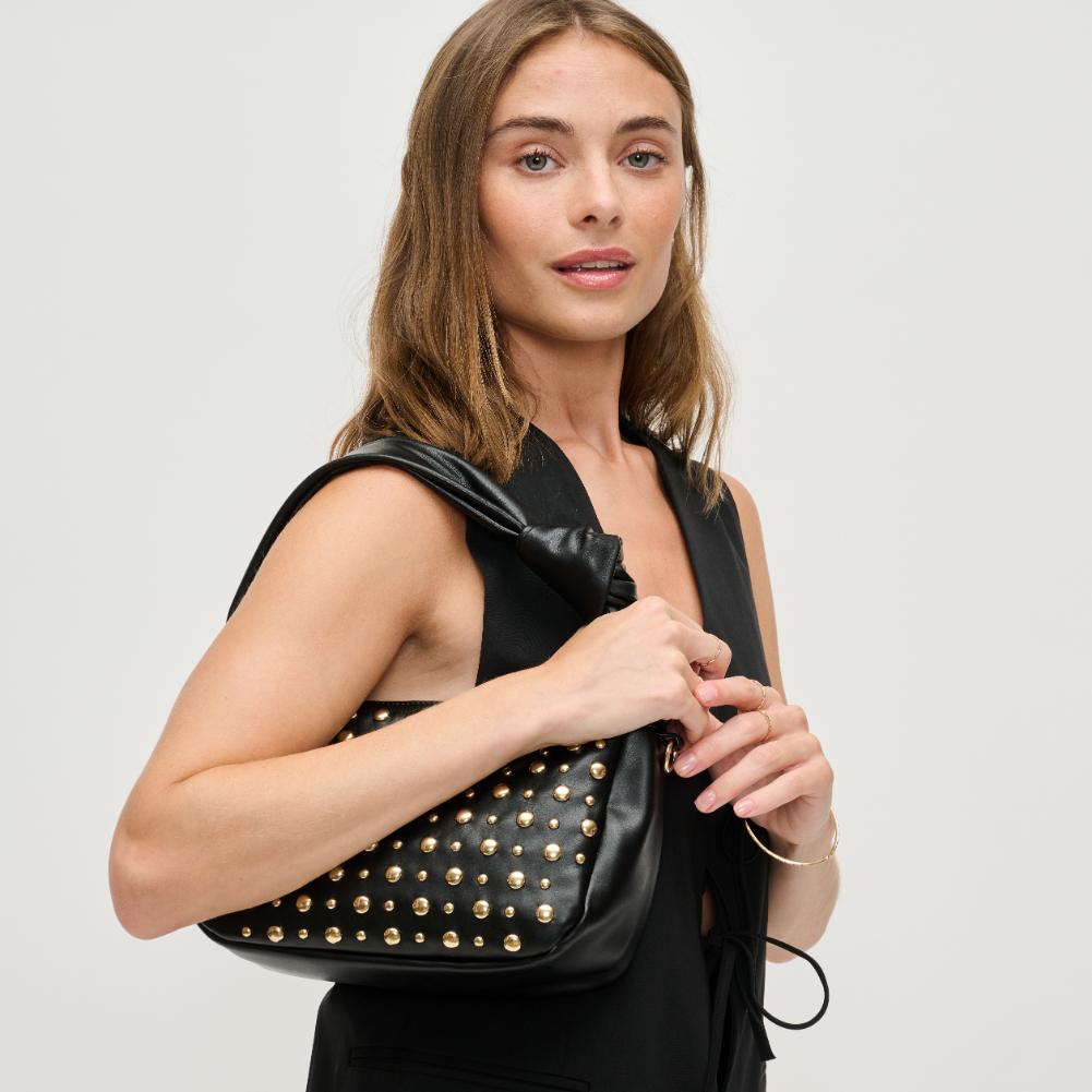 Woman wearing Black Urban Expressions Lennox Crossbody 840611194169 View 3 | Black