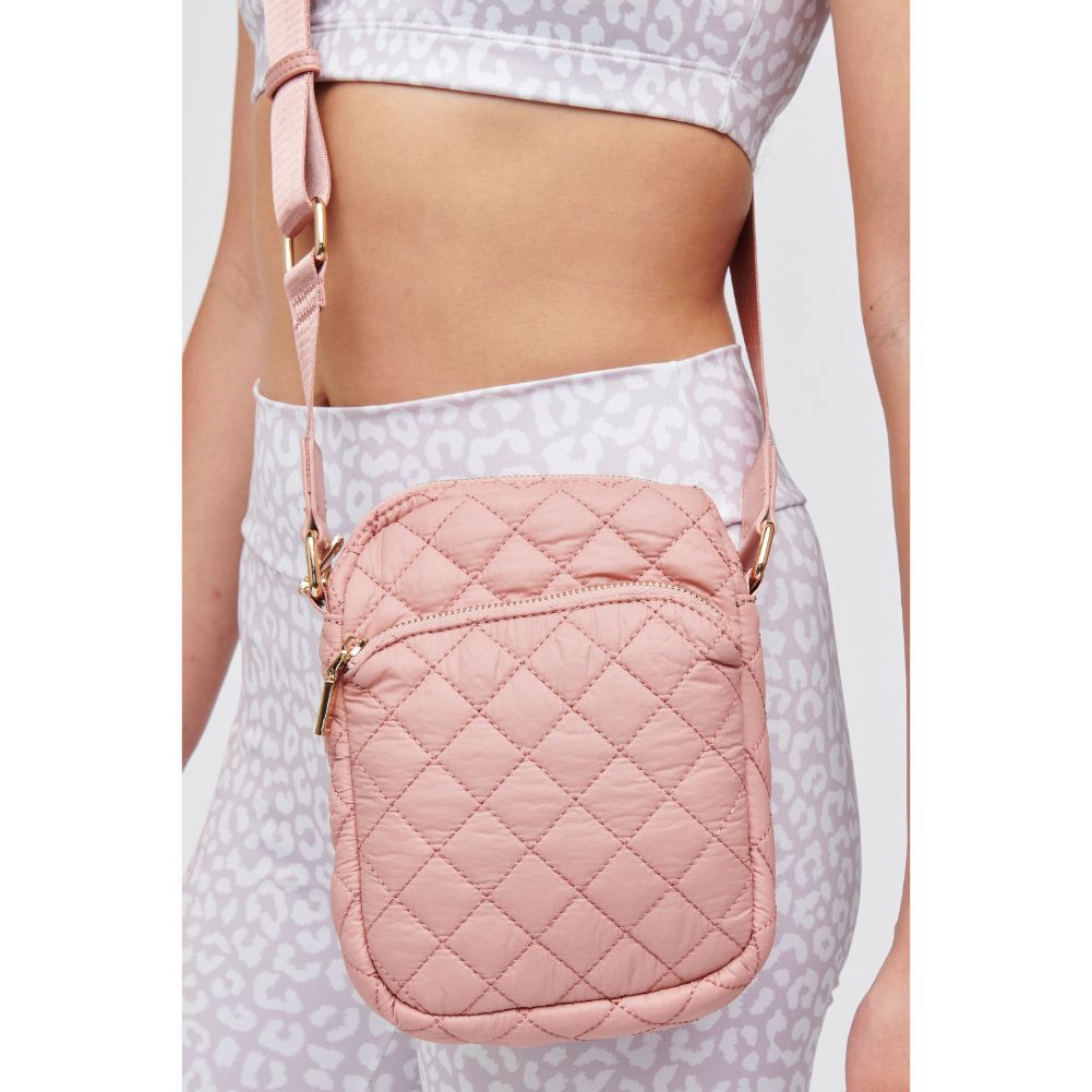 Woman wearing Pastel Pink Urban Expressions Lane Crossbody 840611182722 View 2 | Pastel Pink