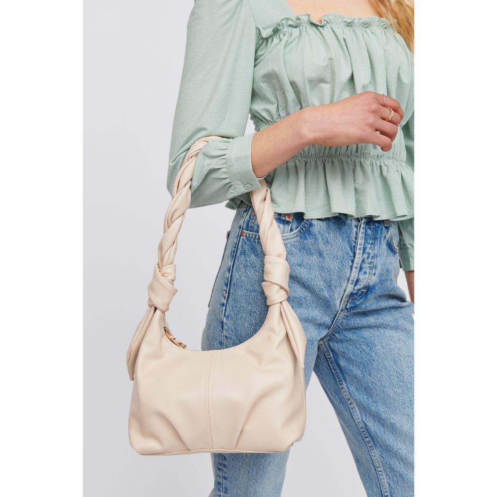 Woman wearing Almond Urban Expressions Corey Shoulder Bag 818209016353 View 1 | Almond