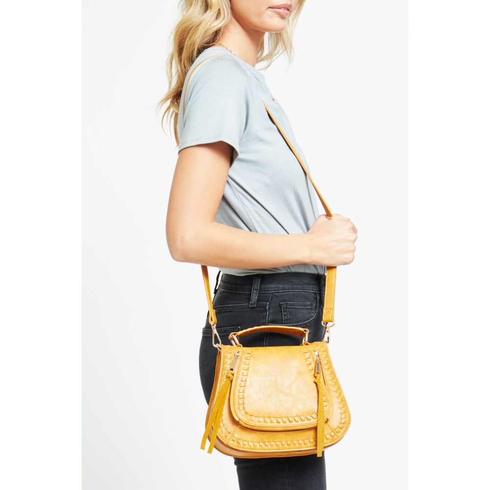 Woman wearing Mustard Urban Expressions Khloe - Mini Crossbody 840611176608 View 4 | Mustard