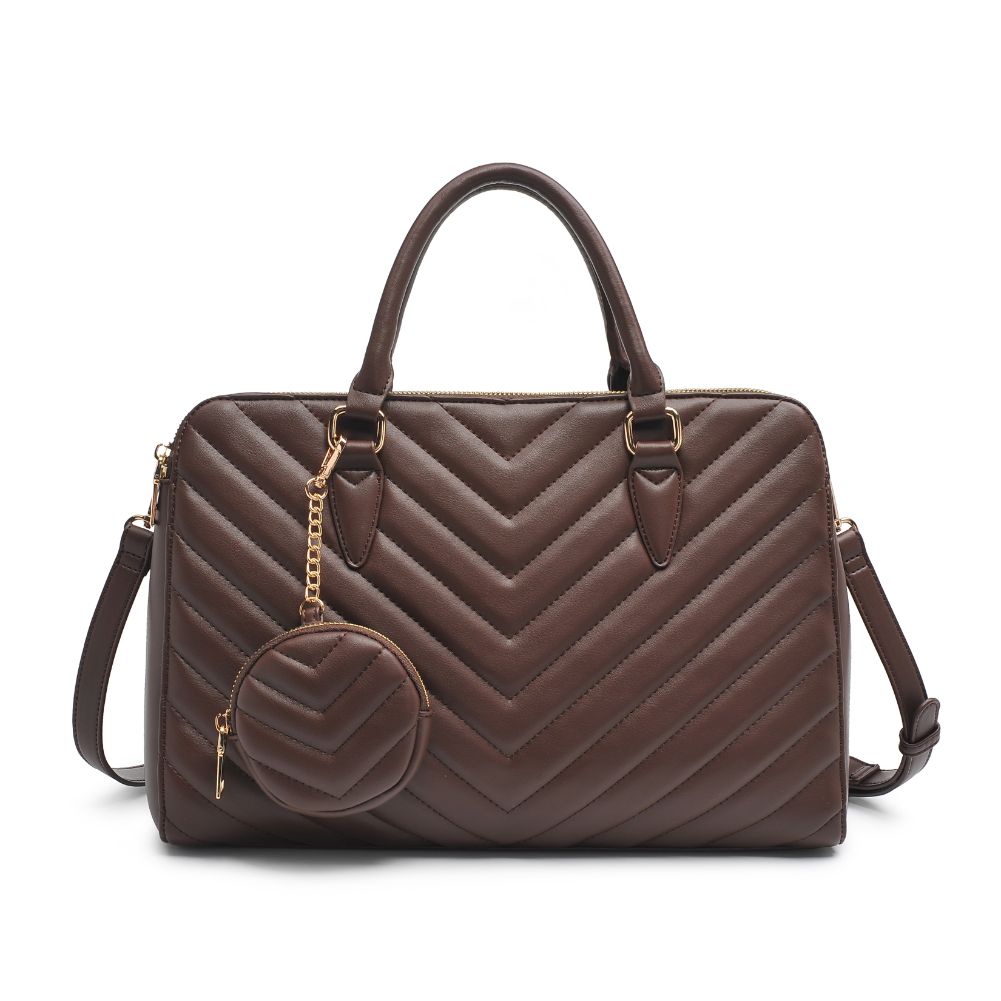 Product Image of Urban Expressions Amani Satchel 818209011730 View 5 | Chocolate
