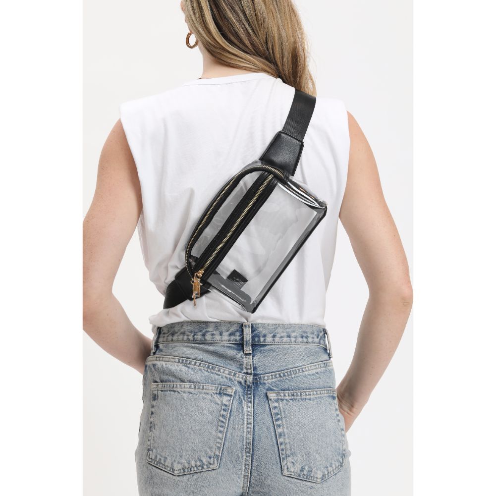 Woman wearing Black Urban Expressions Air Belt Bag 840611120779 View 2 | Black