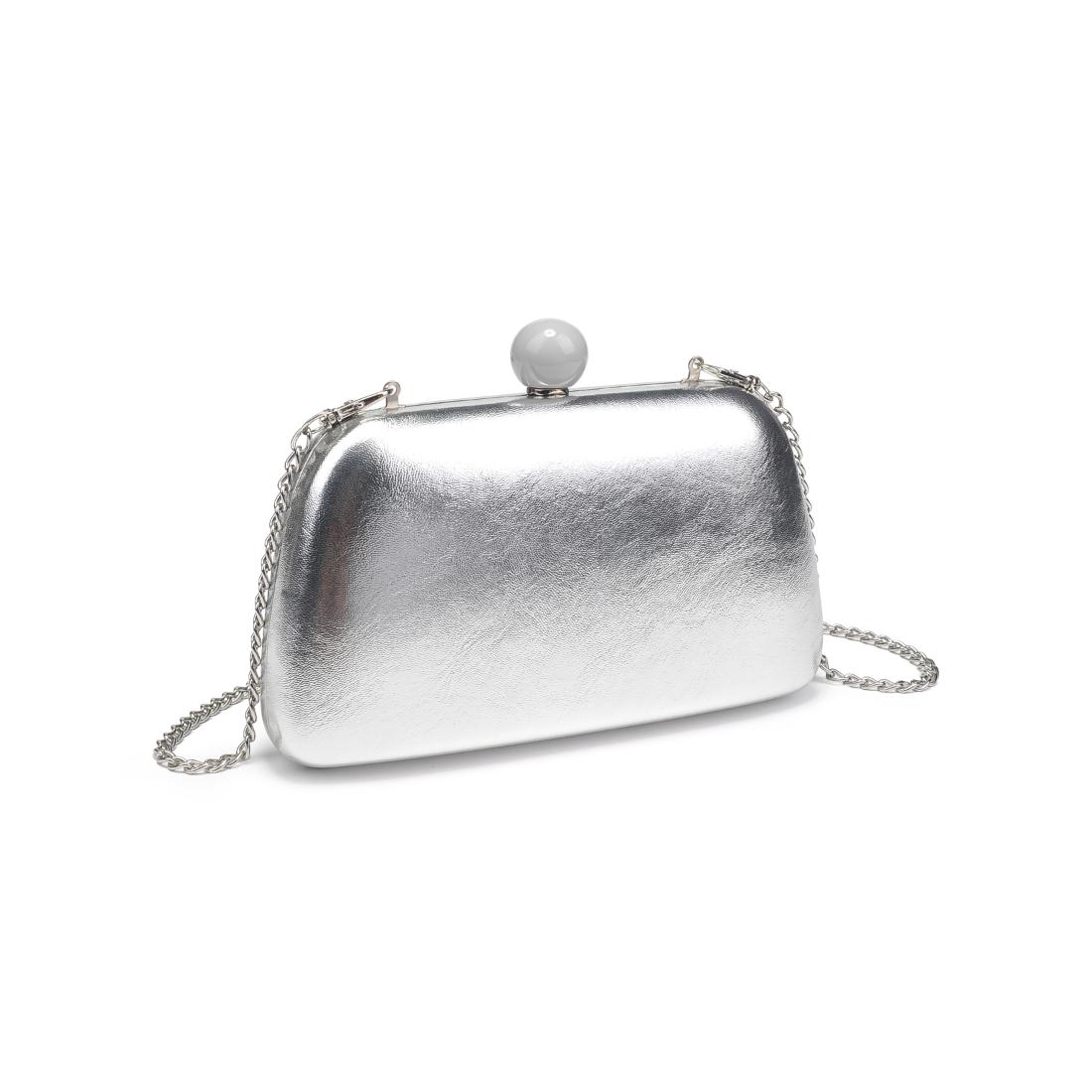 Product Image of Urban Expressions Sahara Evening Bag 840611156457 View 6 | Silver