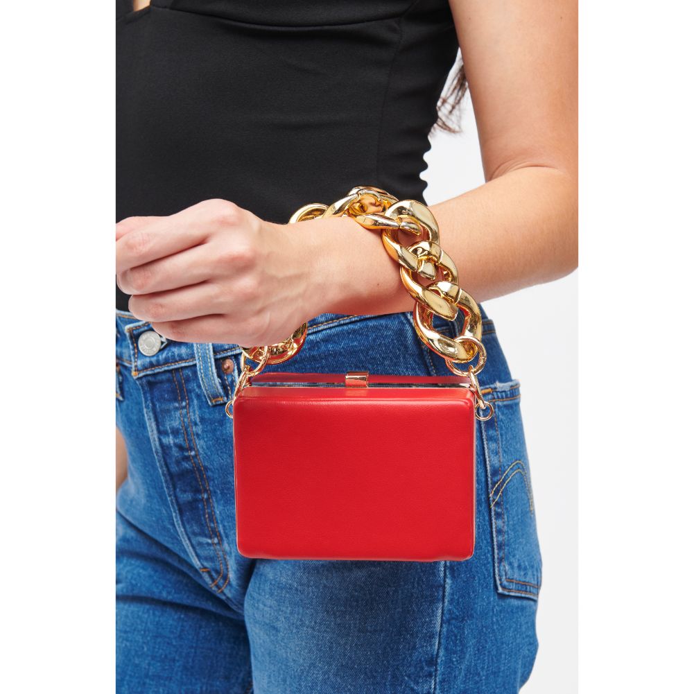 Woman wearing Red Urban Expressions Irene Mini Bag 840611185532 View 2 | Red