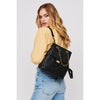 Woman wearing Black Urban Expressions Yessenia Backpack 840611167323 View 1 | Black