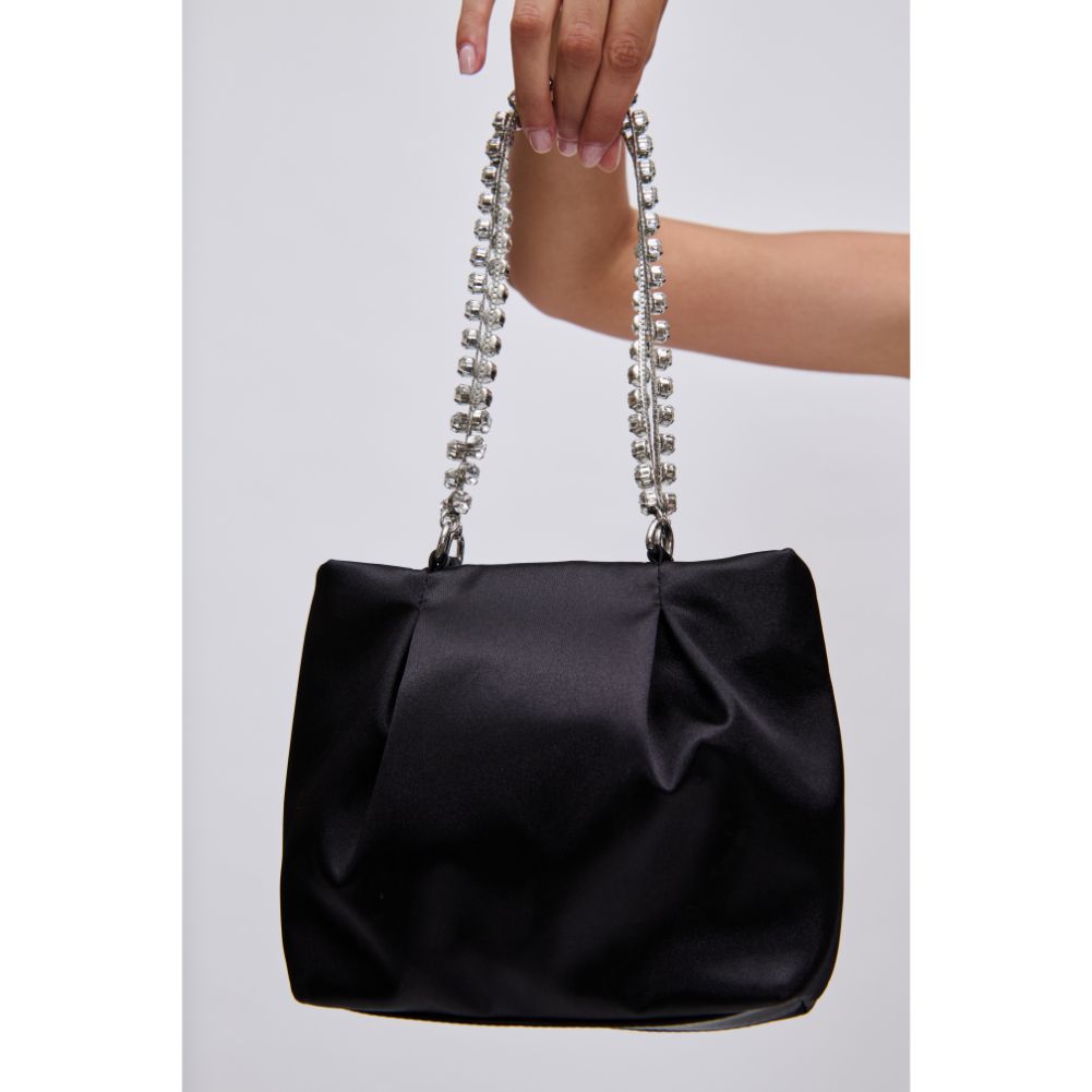 Woman wearing Black Urban Expressions Marceline Evening Bag 840611116116 View 4 | Black