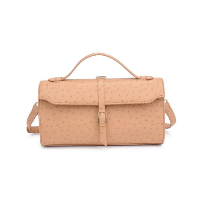 Product Image of Urban Expressions Juliet Ostrich Crossbody 840611130365 View 1 | Natural