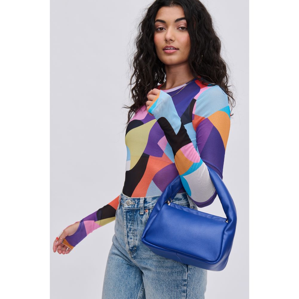 Woman wearing Cobalt Urban Expressions Lucie Crossbody 840611114310 View 2 | Cobalt