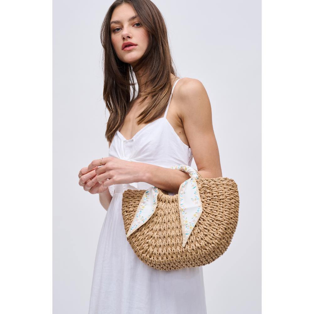 Woman wearing Natural Urban Expressions Olivia Tote 840611191182 View 2 | Natural